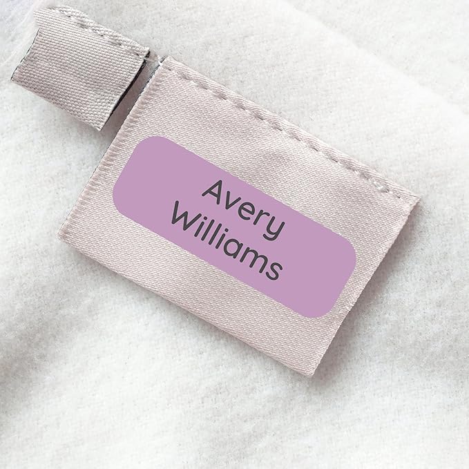 Personalized Kids' Name Labels (60 Labels) Custom Name Tag Clothing Label - Waterproof Daycare Stickers for Lunch Boxes, Bottles, Clothing Tags, Backpacks and School Supplies (Sand)