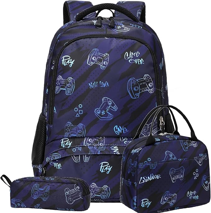 Kimwadalh School Backpack for Girls, Backpack with Lunch Box Pencil Case for Preschool Elementary High School Girls Boys