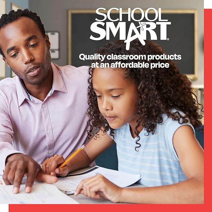 School Smart Graph Paper, 8-1/2 x 11 Inches, 1/10 Inch Ruling, White, 500 Sheets