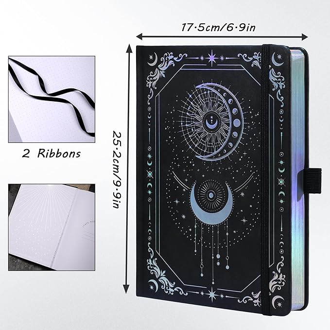 TIEFOSSI B5 Dotted Journal, 160 GSM Dot Grid Notebook for Women Men