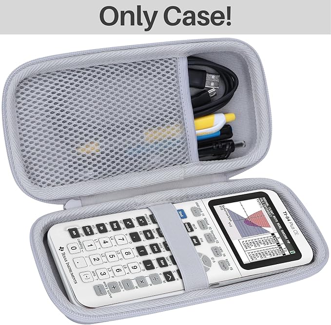 Lebakort Hard Case Compatible with Texas Instruments TI-84 Plus CE/TI-84 Plus/TI-84 Evo/TI-Nspire CX II CAS/TI-Nspire CX II/TI-83 Plus/TI-89 Titanium/TI-85 / TI-86 Color Graphing Calculator (White)
