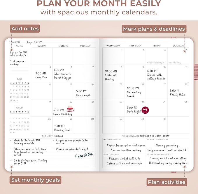 Clever Fox Planner PRO Premium Jan 2026-Jan 2027 – Luxurious Weekly, Monthly & Budget Agenda Organizer for Productivity & Reaching Goals, A4 Hardcover + Keepsake Box – Rose Gold