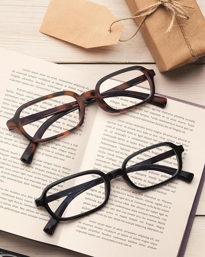 6 Pack Blue Light Blocking Reading Glasses for Women & Men, 97.69% Blue Light Filter Anti Eye Strain HD Clear Lens