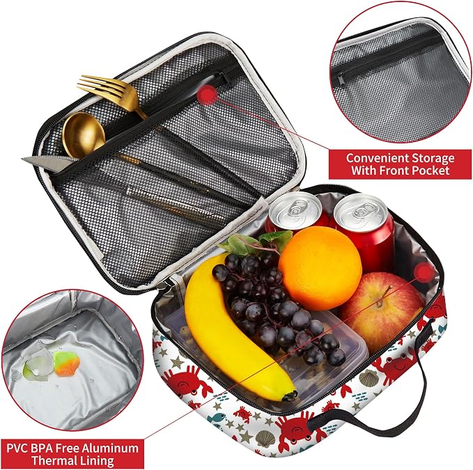 rickyh style Kids Insulated Lunch Box Thermal School Cooler hot Bag for Child
