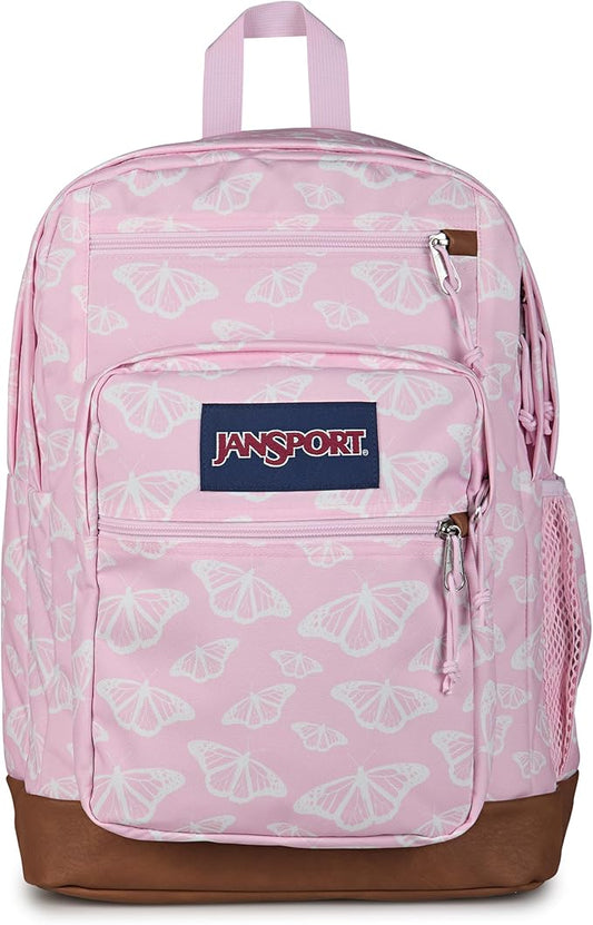 JanSport Cool Backpack with 15-inch Laptop Sleeve, Large Computer Bag Rucksack with 2 Compartments, Ergonomic Straps, Flutter By