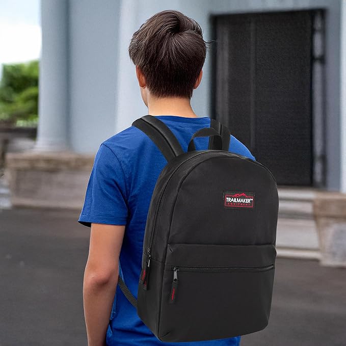 Trail maker 24 Pack 17 Inch Backpacks in Bulk Backpacks for Boys, Girls, School, and Homeless Donation