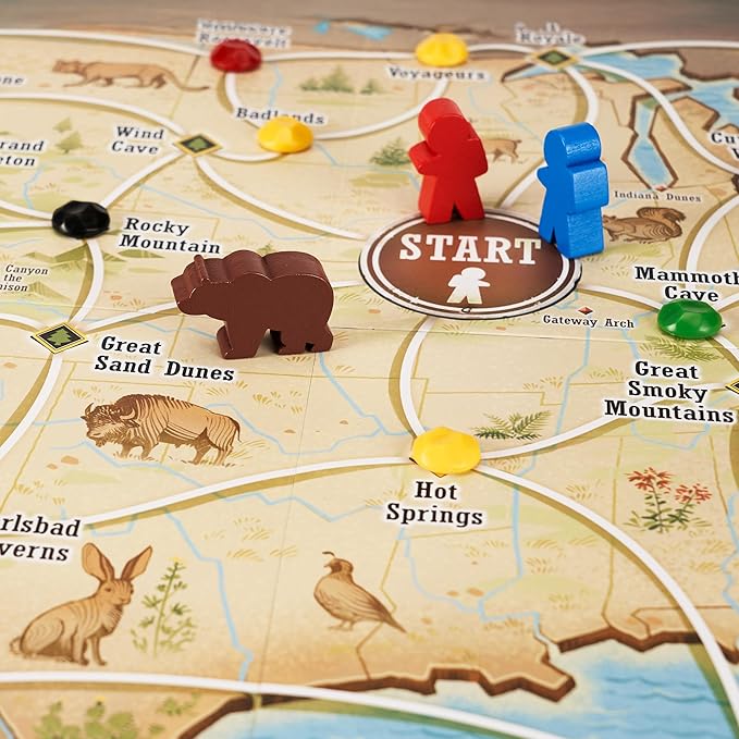 Underdog Games Trekking The National Parks - Award-Winning Family Board Game for Kids Ages 10+ - Easy to Learn, Fun Activities for 1-5 Players, Great for Family Bonding & for National Parks Lovers