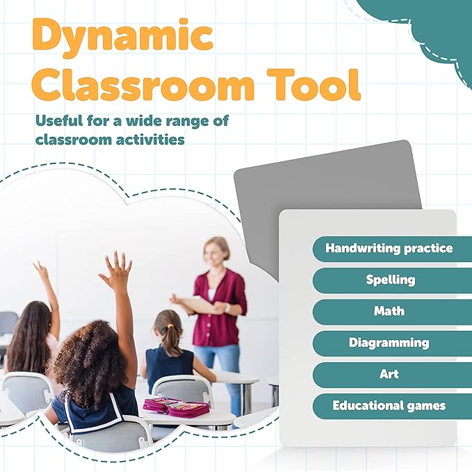 Dry Erase Lapboards - Pack of 1 Whiteboard - 9x12 - Student Single Sided - Improve Children's Classroom Learning with Portable White Boards