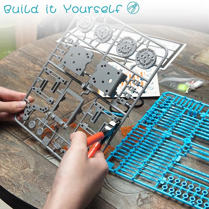 Solar Robot Kit for Kids, 14-in-1 Educational STEM Science Toy, Solar Power Building Kit DIY Assembly Battery Operated Robotic Set for Kids, Teens and Science Lovers(Battery Include)