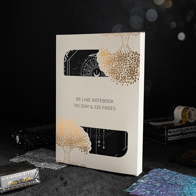 TIEFOSSI B5 Lined Journal, College Ruled Notebook for Women Men