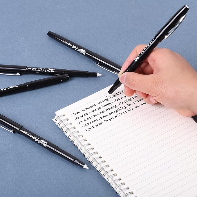 Mr. Pen- Felt Tip Pens, 36 Pack, 0.7 mm, Black Felt Tip Pens Bulk, Fast Dry, No Smear, Planner Markers for Underlining, Writing, Drawing, Journaling Supplies