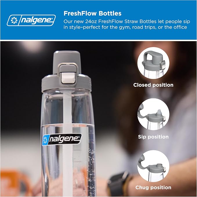 Nalgene 24 oz FreshFlow Straw Bottle