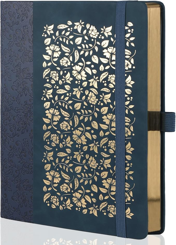 TIEFOSSI B5 Lined Journal for Women Men, 100 GSM Thick Paper, 230 Numbered Pages, College Ruled Notebook, Hardcover Notebooks for Journaling Writing