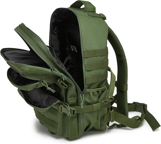 Wotony Military Tactical Backpack for Men Waterproof Daypack 3 Day Assault Pack Molle Bag with Water Bottle Holder