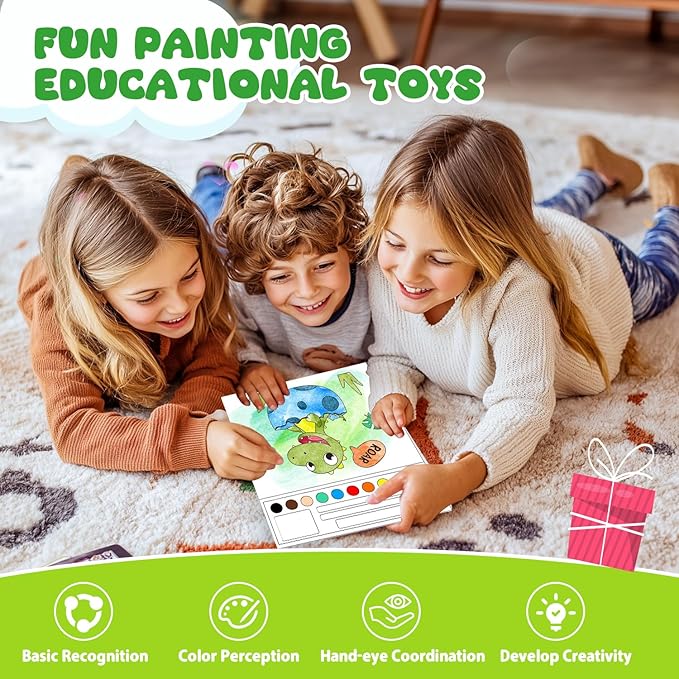 AGGKKY Paint with Water Coloring Books for Kids Toddlers Mess Free Watercolor Painting Sets Arts and Crafts for Kids 3+ Travel Activities Birthday Stocking Stuffers Toy Gift