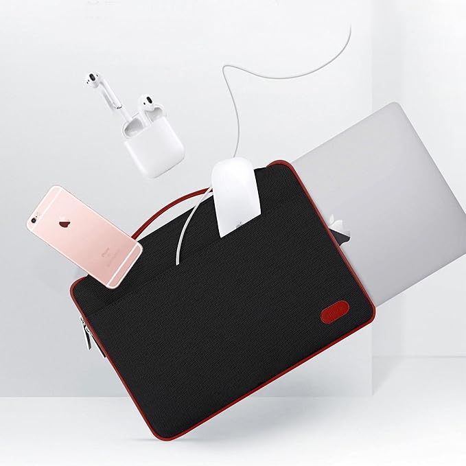 Hseok Laptop Sleeve 13-14 Inch Case Briefcase Compatible with MacBook Neo Pro 14 M5/M4/M3/M2/M1, All Models 13.3 Mac Air/Pro, XPS 13 14, Most Popular 13"-14" Notebooks,B03K02