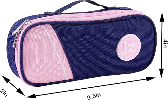 Large Capacity Pencil Case, Premium Oxford Pencil Pouch, Kawaii Cute Pen Case Stationery Bag for Girl Boy Teen Aesthetic School Supplies, Makeup Bag, Box Organizer for Office Desk Accessories, Pink