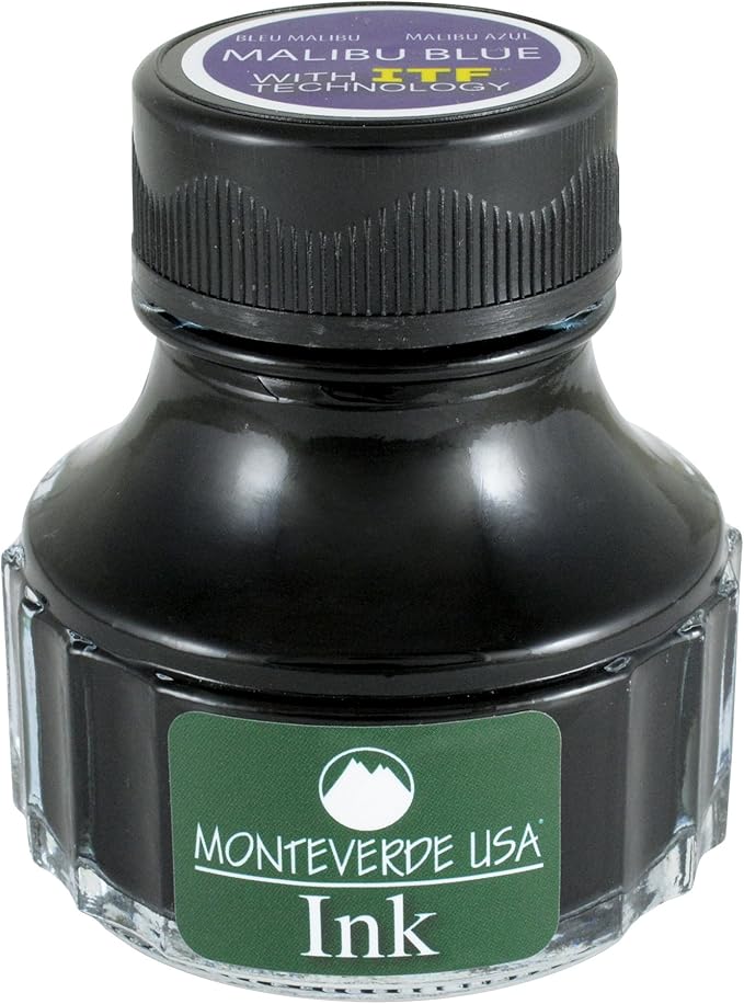 Monteverde USA Ink with ITF Technology, 90 ml Malibu Blue (G308BU)
