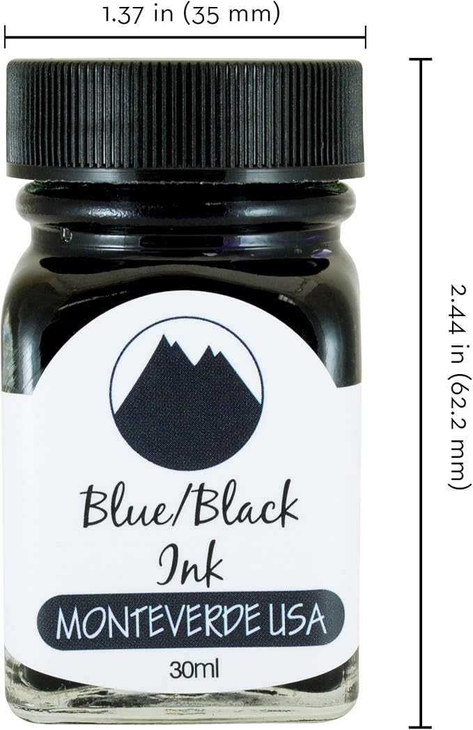 Monteverde USA Ink with ITF Technology, 30 ml Blue Black (G309BB)