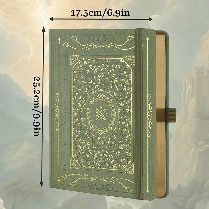 TIEFOSSI B5 Lined Journal, College Ruled Notebook for Women Men, Hardcover Notebooks for Writing Journaling, 100 GSM Thick Paper, 230 Numbered Pages with Golden Edges