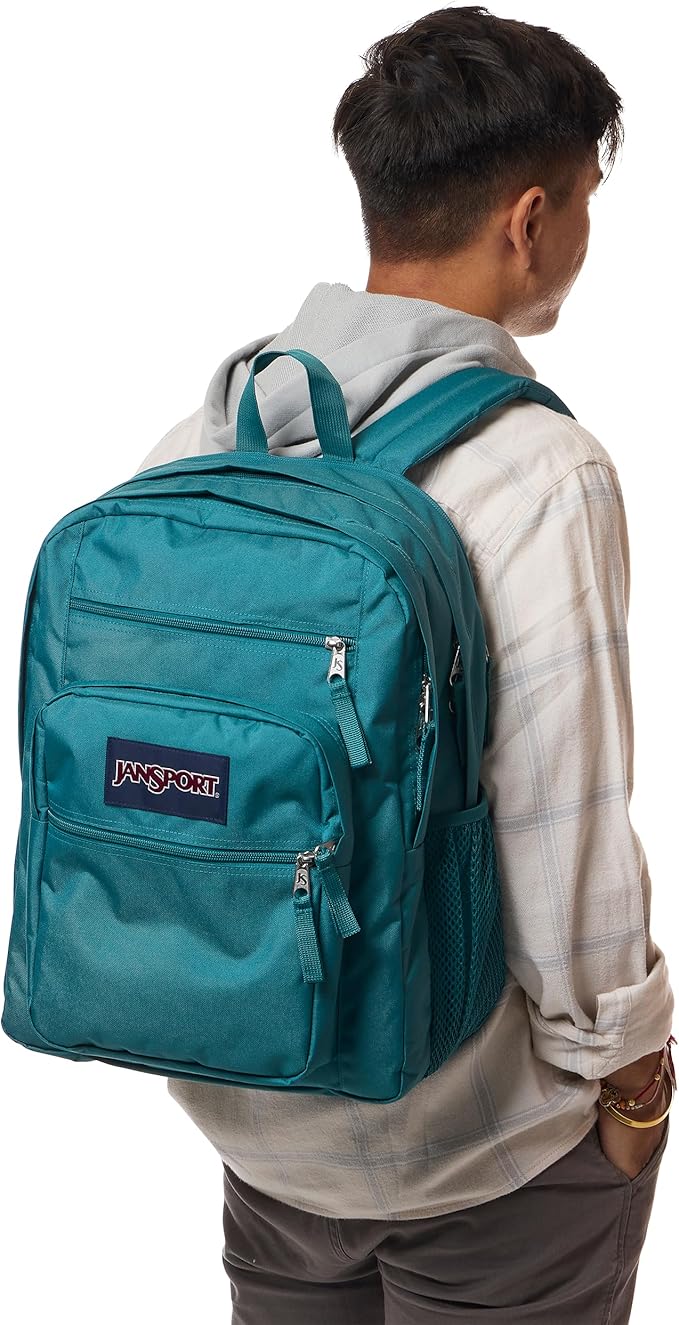 JanSport Laptop Backpack - Computer Bag with 2 Compartments, Ergonomic Shoulder Straps, 15” Laptop Sleeve, Haul Handle - Emerald Pool