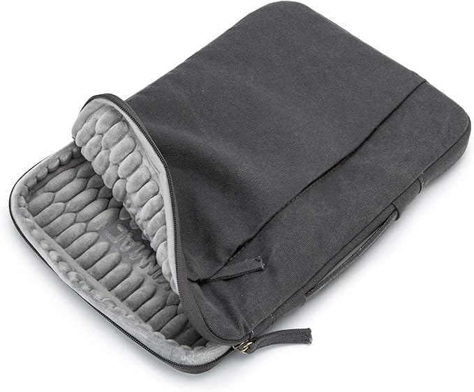 Kinmac 360° Heavy Duty Protective Laptop Computer Sleeve case Bag Cover with Handle for MacBook Pro 14 inch,14 inch-14.4 inch HP Lenovo Dell ASUS Acer Laptop (Grey)
