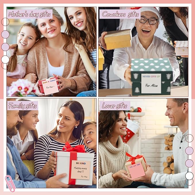Yinder 24 Pcs Inspirational Sticky Notes Cute Motivational Sticky Notes Pad End of Year Employee Appreciation Gifts Bulk for Teacher Nurse Coworkers Office Supplies 3 x 3'' (Inspirational,Aesthetics)