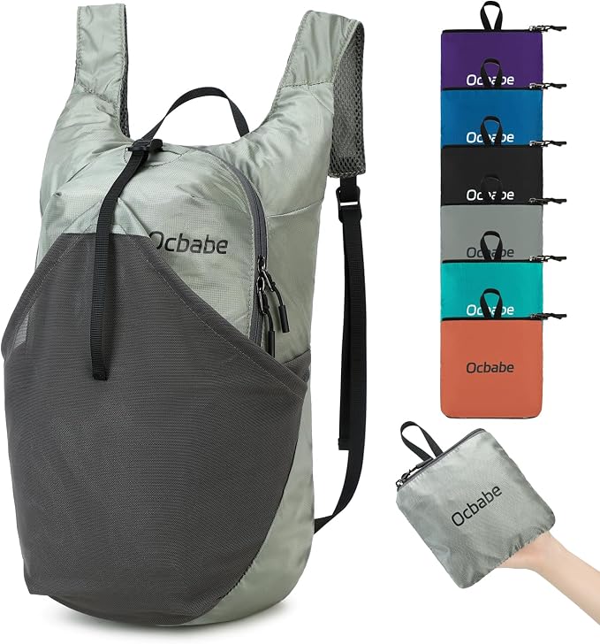 Ultra Lightweight Foldable Backpack,Water Resistant Small Packable Hiking Daypack Outdoor Camping Travel Bag