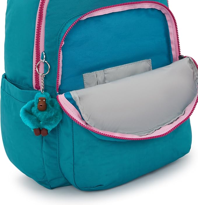 Kipling Women's Seoul 15" Laptop Backpack, Durable, Roomy with Padded Shoulder Straps, Built-In Protective Sleeve