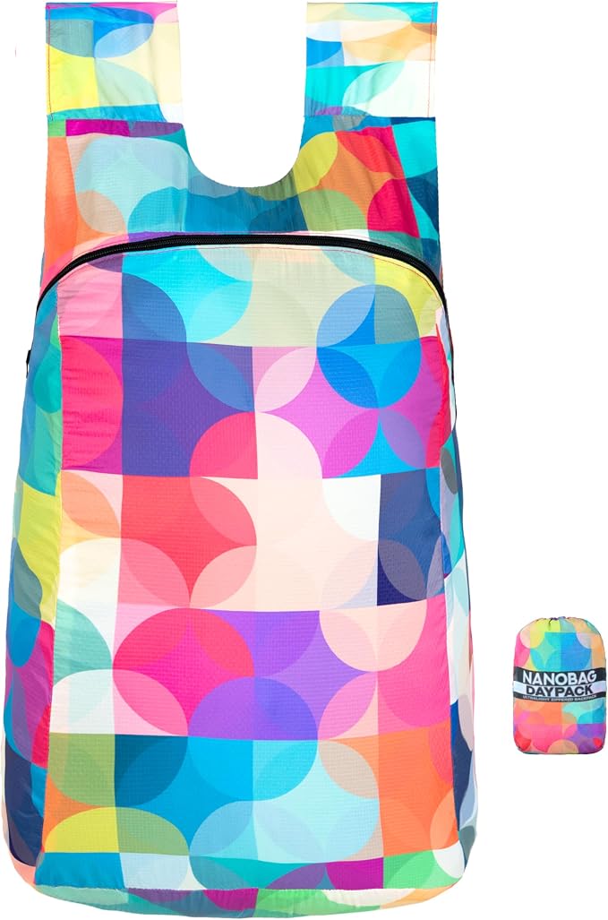 Nanobag Daypack 16L Ultralight Packable Foldable Travel Backpack for Hiking | 1.15 oz Portable Collapsible Pocket-Size with YKK Zipper and Wide Comfortable Shoulder Straps for Everyday Use and Sports