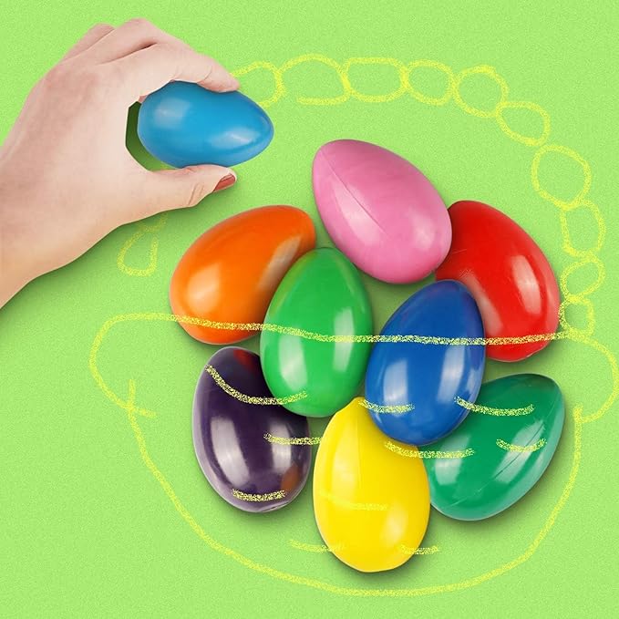 9 Colors Easter Egg Crayons for Kids, Easy Grip Palm-Grasp Washable Drawing Tools, Great Gift for Kids 3+, Drop-Resistant First Art Supplies, Birthday Gifts for Boys Girls