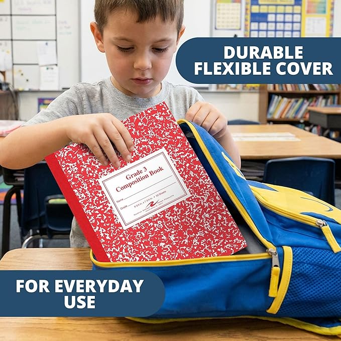 Roaring Spring Grade 1 Composition Book, 9 3/4 in X 7 3/4 in, 50 sheets, 5PK