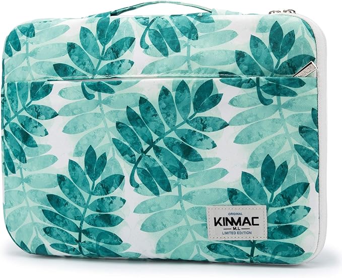 Kinmac 360° Protective Laptop Sleeve Case Bag Cover with Handle for MacBook Air 15 inch, and 15 inch-15.6 inch HP,Lenovo,Dell,ASUS,Acer Notebook Computer (Olive Leaf)