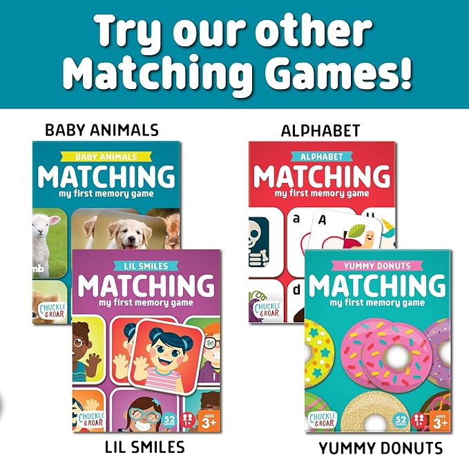 Chuckle & Roar Bath Matching Memory Game for Kids Ages 3+ – Water-Safe Foam Alphabet Matching Game for Toddlers, Bathtub & Pool Learning Fun