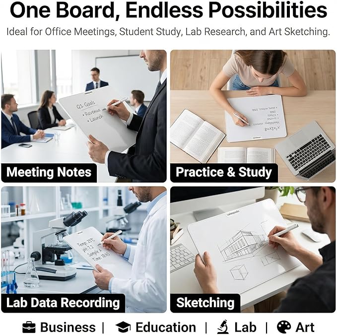 15-inch Magnetic Erase Writing Board White Board Requiring No Consumables, Suitable For Offices, Cleanrooms, And Eco-Friendly Homes. Features A Paper-Like Texture And Requires No Electricity