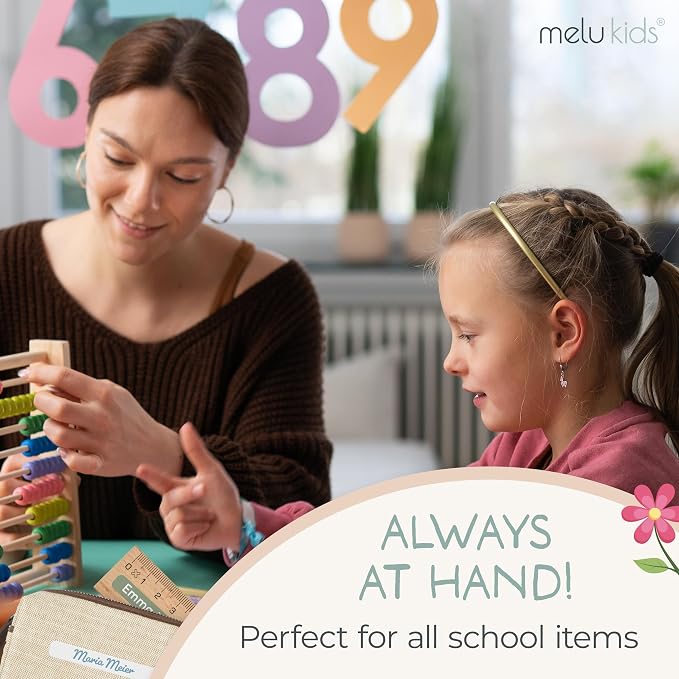 Personalized Kids Name Labels for Pencils Green [150pcs] - Waterproof Name Stickers for School & Daycare - Pencil Custom Name Stickers - Children Name Stick On Labels for Pens (2.0”x0.3”)