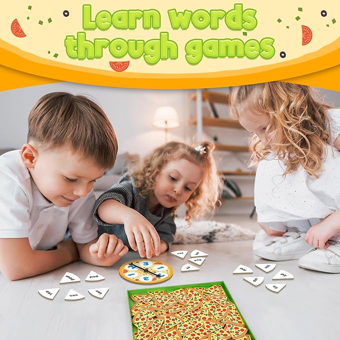 Kasfalci CVC Word Games,Phonics Games,CVC Flash Cards,Speech Therapy Toys for Toddlers Kids,Learn to Read,Reading Learning Sight Word Games,Kindergarten Preschool Learning Activities Educational Toy