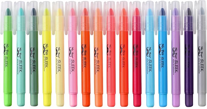 Mr. Pen- No Bleed Gel Highlighters, Assorted Colors, 16 Pack, Bible Highlighters and Pens No Bleed, Bible Markers for Study, Journaling, School Supplies and Accessories