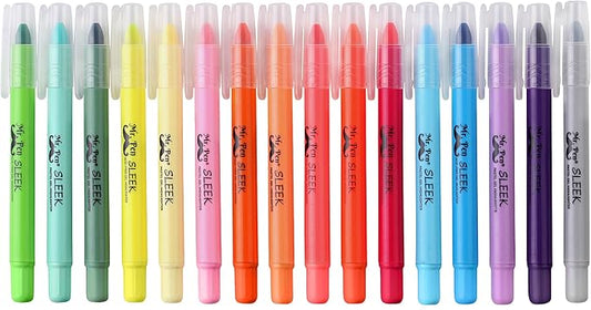 Mr. Pen- No Bleed Gel Highlighters, Assorted Colors, 16 Pack, Bible Highlighters and Pens No Bleed, Bible Markers for Study, Journaling, School Supplies and Accessories