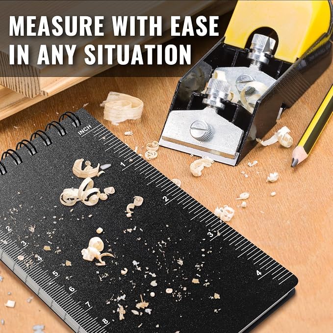 4 Pack Waterproof Pocket Notebook, 3" x 5" Top-Spiral Pocket Notepad