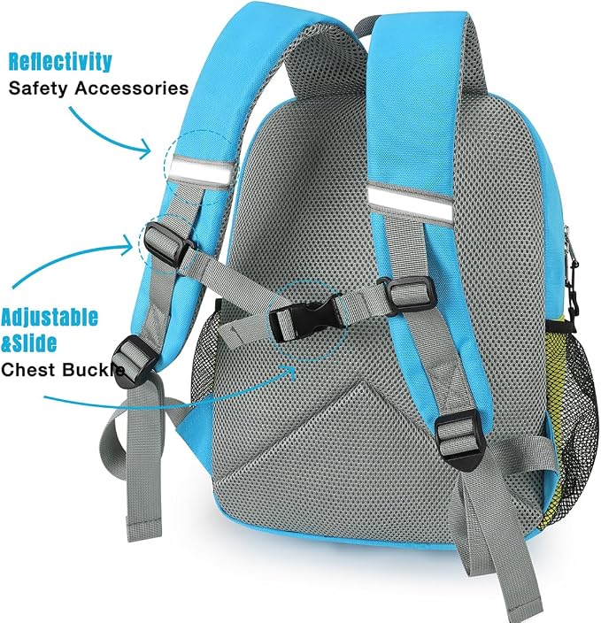 STEAMEDBUN Toddler Backpack for Boys 2-4,Kindergarten Backpack for Boys,Preschool Backpack,Mini