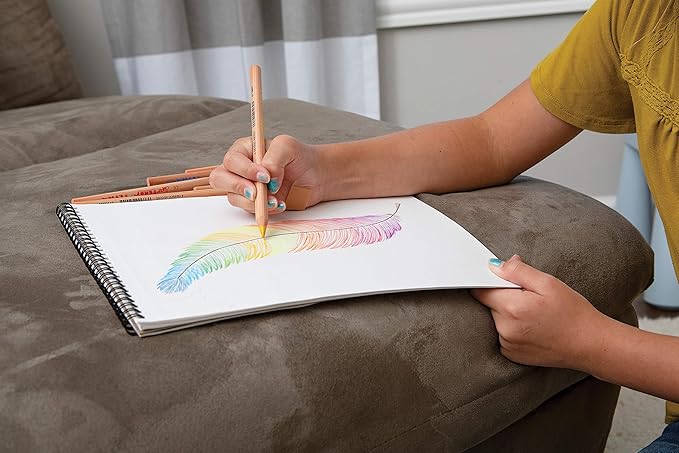 Lyra Waldorf Selection Giant Triangular Colored Pencil, Unlacquered, 6.25 Millimeter Cores, Assorted Colors, 12-Pack (3711121)