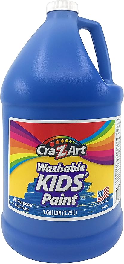 Cra-Z-Art Kids Washable Tempera Poster Paint Non-Toxic Art Supplies - Blue - 1 Gallon