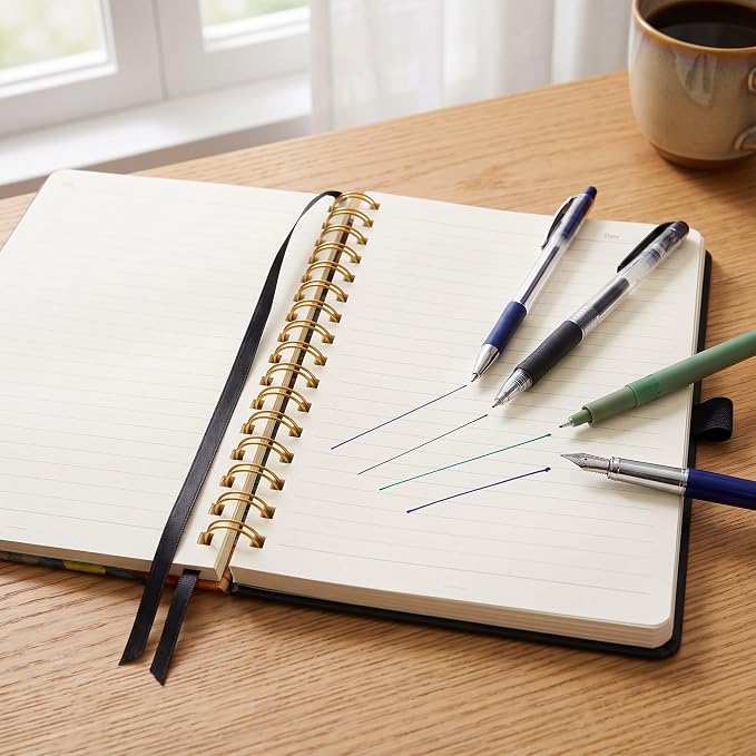 AHGXG Spiral Journal Notebook, 160 Lined Pages, A5 Size (5.7'' x 8.3'')