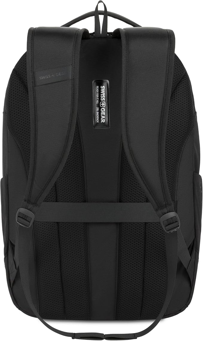 SwissGear Shield Laptop Backpack, Black, 18.5"x12"x6"