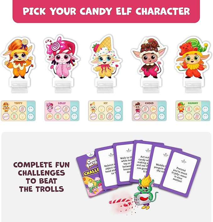 Candy Factory Family Board Game for Kids Ages 4-8 – Game Night & Classroom Learning Game – Sweet Adventure in The Magic Land of Candy – Beginner-Friendly, No Reading Required