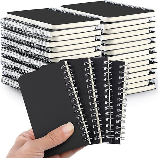 30 Pack Small Spiral Notebooks, 3x5 Inch Small Pocket Notebooks Bulk, Memo Pads with Lined Pages, Mini Spiral Notepads for Writing Drawing Home Office Travel(60 Sheets/120 Pages)
