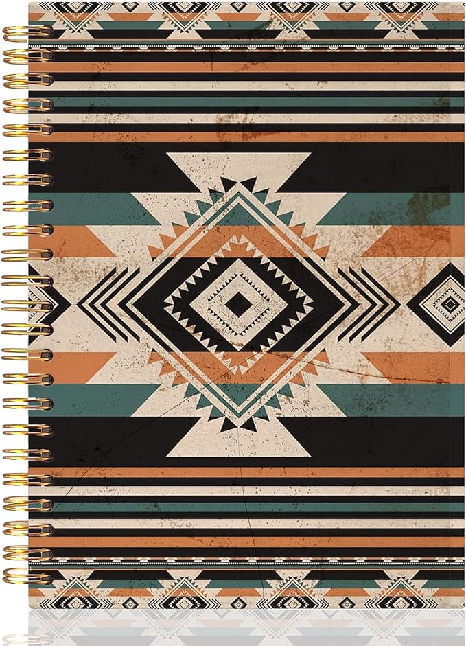 UTELKA Aztec Western Journal Notebook, Western Office Supplies, 5.5x8.3