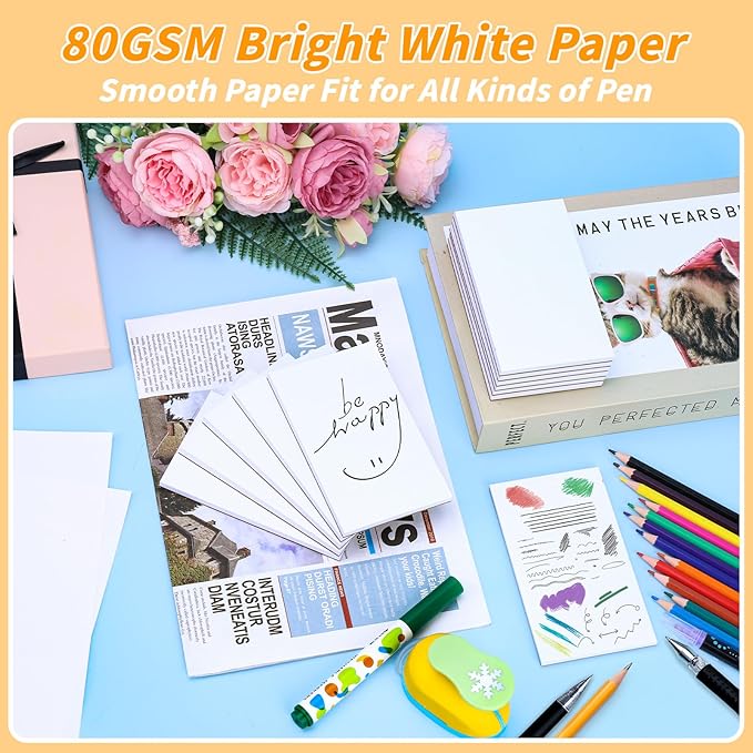 Note Pads 3x5, 36 Pack Small NotePads, Server NotePads, Scratch Pads 3x5, Memo Pads White Paper, 50 Sheets per Blank Note Pads 3 x 5, Mini Writing Pads Pocket Notepads for Office School Home Supplies