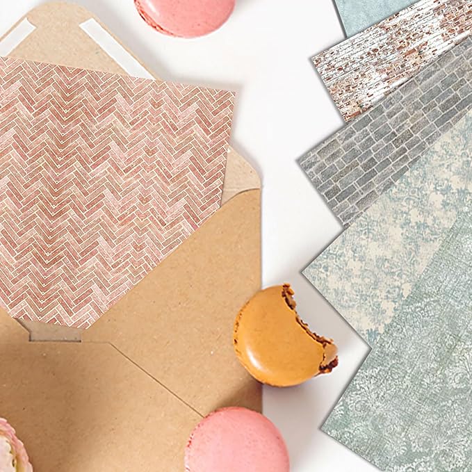 Scrapbook Paper 12x12 Double Sided Background Paper for Scrapbooking, 48 Sheets/48 Designs Decorative Craft Papers Vintage Patterned Papers for Card Making Journaling Decor (A)